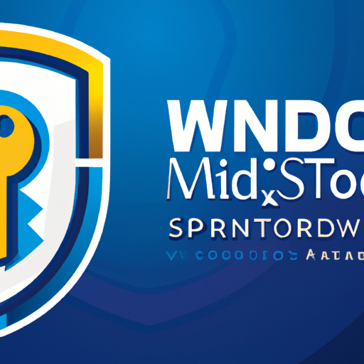 The image would feature a stylized illustration of the Windows logo, surrounded by a protective shield or lock symbol. This represents the enhanced security features that Windows 11 will offer for SMB (Small and Medium-sized Business) users. The shield or lock symbol represents the increased security measures that will be implemented, providing a safe and secure environment for users.