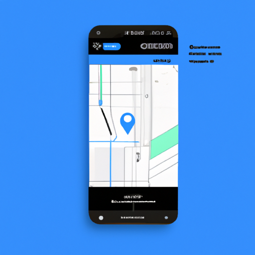 The image would show a smartphone displaying the Google Maps app. The search bar in the app would have an AI icon next to it, indicating the AI-powered search updates. The navigation interface would be visible on the screen, showing an updated design with clear directions and landmarks. Additionally, there would be icons representing additional features such as public transportation, nearby attractions, and real-time updates. The overall image would convey a sense of advanced technology and improved user experience.