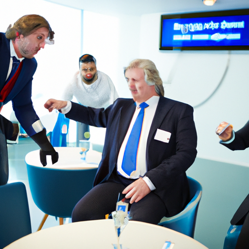 The image would feature a group of EU lawmakers gathered around a table, engaged in a discussion. A computer monitor would be visible on the table, displaying an enlarged scan of a digital file. The lawmakers would be pointing and gesturing at the screen, indicating their agreement on the key detection limits. There would be a sense of seriousness and urgency in the room, reflecting the controversial nature of the topic being discussed.