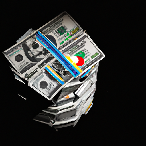 The image would show a large stack of money, symbolizing the $26.3 billion that Google paid. Surrounding the stack of money would be a world map, indicating that Google is the default search engine everywhere in the world.