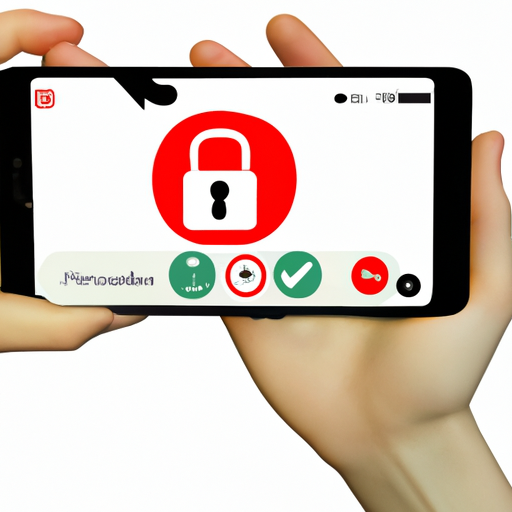 The image would depict a smartphone screen displaying a YouTube app. The screen would show a young person's hand holding the device, with an open video paused in the background. On the screen, there would be a lock icon, indicating restrictions or limits. Surrounding the screen, there would be various icons representing different video topics (such as gaming, music, and comedy), some of which are crossed out or dimmed to show that repeated viewing of those particular topics is now limited.