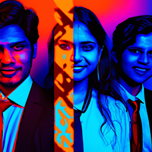 The image would feature a group of people, possibly in a office or co-working space, huddled together around a computer screen. They'd be brainstorming and collaborating, with sticky notes, whiteboards, and open laptops scattered around.