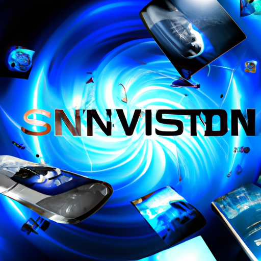 The image would depict an innovative and futuristic scene. In the foreground, there would be a large, sleek Samsung logo, symbolizing the company. Surrounding the logo would be various elements representing text, code, and images. These elements would be visually intertwined, forming an abstract representation of language and technology. The overall image would convey the idea of Samsung Gauss as a powerful and versatile tool, capable of generating diverse forms of content.