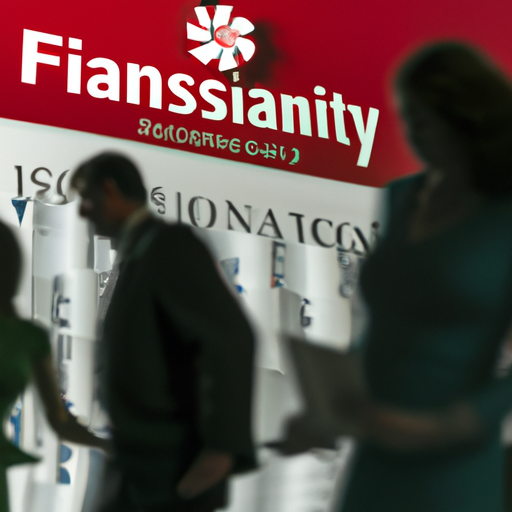 For the title "Ransomware ‘catastrophe’ at Fidelity National Financial causes panic with homeowners and buyers," the image could depict a chaotic scene with distressed homeowners and buyers frantically searching through stacks of documents, while a larger-than-life symbol of a ransomware attack hovers ominously in the background. Shadows and a sense of urgency would be evident in the image, representing the panic caused by the situation.